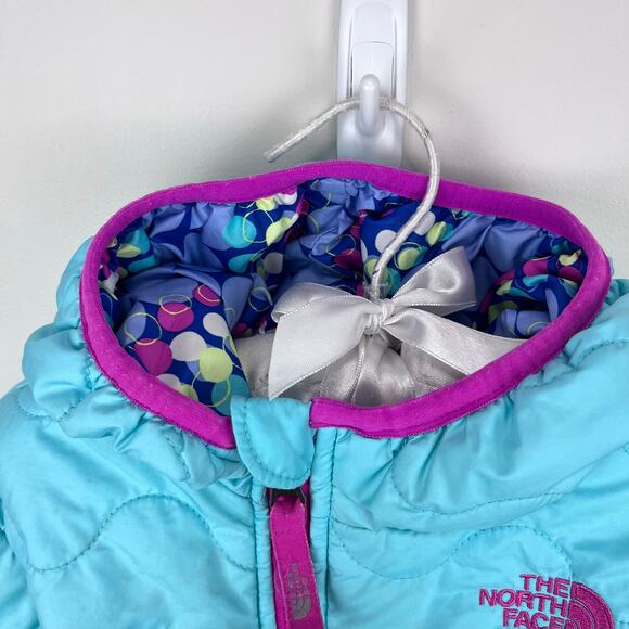 The North Face Girls Reversible Perrito Jacket 18-24 Months - Picture 4 of 14